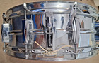 Ludwig  14x5 Snare Drum Vintage 1980s Blue Olive Rounded Badge - Chrome