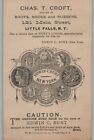 Edwin C Burt Shoes Trade Card  Little Falls Ny   1880s