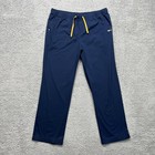 Carhartt Force Scrubs Pants Womens Large Navy Blue Elastic Waist Work Utility