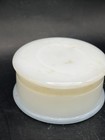 Vintage Hazel Atlas Milk Glass Lidded Vanity Powder Jar  Trinket Box 2 1 2 