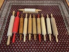 Lot Of 11 Vintage Wooden Rolling Pins Primitive Farmhouse Kitchen Cottage Core