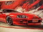     Toyota Supra Mk4 2jz Turbo Jdm Framed Wall Decor Art Poster Fast And Furious
