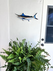 Blue Marlin Miniature - Hand-painted Resin Fish Sculpture - Nautical Decor