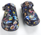 Alegria Seville Norwegian Paint Floral Mule Nurse Work Shoes Womens 38  8-8 5 