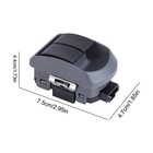 P27-1069 P271069 Black Durable Plastic Dual Window Switch For Paccar   Kenworth