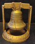Vintage Liberty Bell Cast Metal Bookends Book Ends  federal Style Set Of 2 B2