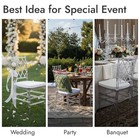 Foh Set Of 3 Clear Acrylic Chiavari Chairs With Cushion-no Assembly Required