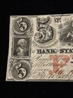 1860  5 Charleston Bank State South Carolina Civil War Era Obsolete Banknote