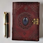 Leather Journal Large Writing Notebook - Handmade Leather Bound Vintage Journ   