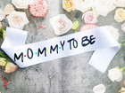 Mommy To Be Sash For Pregnancy Announcement Party baby Shower Decorations Girl B