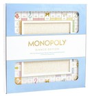 Deluxe White Wood Monopoly Bianco Edition Board Game Set - Classic Family Fun
