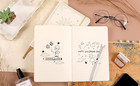 Ruled Notebook journal     Premium Thick Paper Faux Leather Classic Writing Notebo