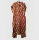 Vtg Silk Brocade Cheongsam Qipao 2pc Hostess Dress   Pants Custom 36 In Bust