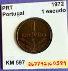 1972 Portugal 1 Escudo  Actual Coin