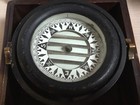 Vintage Wilcox Crittenden Nautical Gimbal Compass Military Original Wood Box