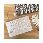 205 Pieces 2 Inch Wooden Letters Wood Alphabets For Crafts organized With Extra