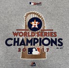 Houston Astros 2017 World Series Champions Gray T-shirt Size L  Nwt In Plastic