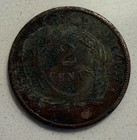 Two Cent Piece 2c Shield 1864-1873 Date Worn Civil War Era Copper Coin