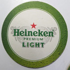 Heineken Light Beer Coasters 4  Diameter Lot Of 2