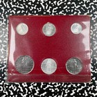 1955 Vatican City 6x Coin Mint Set Lot b3606 With Case
