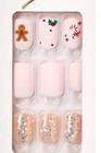 Kiss Impress Short Length Nails Press On Manicure Matte Pink Gingerbread X1