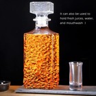 Whiskey Decanter Glass Crystal Liquor Scotch Vodka Bourbon Bottle Vintage Gift