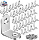 40pcs L Bracket Corner Brace Sets  Stainless Steel Corner Bracket  90 Degree Sil