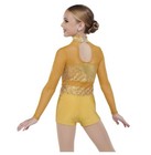 Unlock It Gold Dance Costume Child Small Sc Sequin Contemporary Jazz Lyrical Nwt