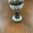 Exquisite Antique Vintage Hand Painted Enamel Trinket Box 1800s French  