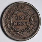 1853 Braided Hair Coronet Large Cent Uncirculated