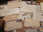 Vintage Worldwide Postal History Lot Airmail Covers Stamps 1940s-1970s Internati