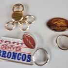 Lot Of 13 Vintage Denver Broncos Slammers  Key Chains  Koosh  Hat Pin  Russ Bear