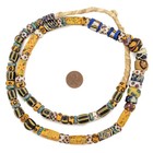 Premium Mixed Venetian Trade Beads  16306 11mm Ghana African Multicolor Glass