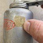 Eagle Tru Test Spout Oiler Thumb Pump Can Screw Cap Refillable Oil 1950s Vintage
