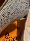 White Rhinestone Pumps Size 10