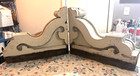 Large Pair Circa 1870 Victorian Italianate Corbel Chippy Paint 16 5   x13 5   x4 63   