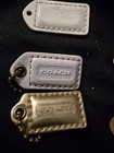 Lot Of 7 Small Coach Brand Keyfob Bag Tag Keychain Leather Charms