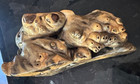 Vintage 2000 Signed Don Wood Burl Wood Puzzle Trinket Box 4 Piece
