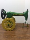 Antique Sewing Machine Tractor John Deere Theme Cast Iron Display Piece
