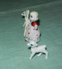 Miniature Vintage Hagen Renaker  Little Bo Peep Lambs Figurines