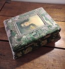 Antique Photograph Album Velvet Covered Victorian Musical With 39 Photos