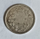 1870 Canadian 5 Cents Queen Victoria Silver Coin  Canada