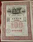 Russian 1913 Kohlen Handel Industrie Coal Industry Paul Boeckel 100 Roubles Bond