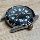 Broken Vintage Acta Calendar Skin Diver Mens Swiss Wrist Watch - For Parts