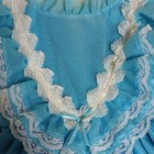 Vintage Handmade Blue And White Girls Dance Pageant Dress Toddler 