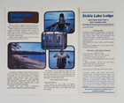 1983 Manitoba Canada Sickle Lake Fishing Lodge Vintage Travel Brochure