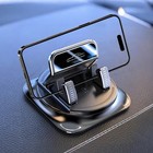 Car Phone Holder 360 Degree Rotation  Navigation Dashboard Mount Black1 Pc