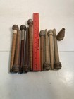 Bobbins Spools Wood Industrial Style 3 -10  Spindles Vtg Wooden Quills Lot-10 