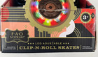 Fao Schwarz Clip-n-roll Skates Light Up Wheels Colorful Heelys New In Box