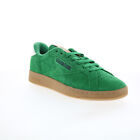 Reebok Club C Grounds Mens Green Suede Lace Up Lifestyle Sneakers Shoes